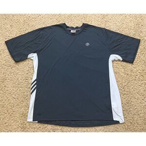 Roland Garros French Open Tennis Vintage Adidas Gray Workout Shirt Size Large L